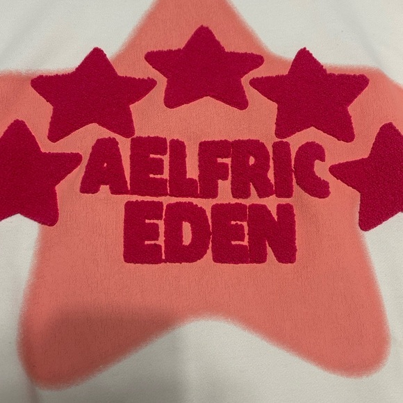 Aelfric Eden Cream and Pink Star Hoodie - Picture 8 of 8